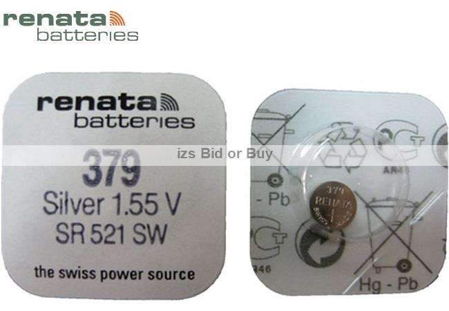 Renata 379 SR521SW Silver 1.55V