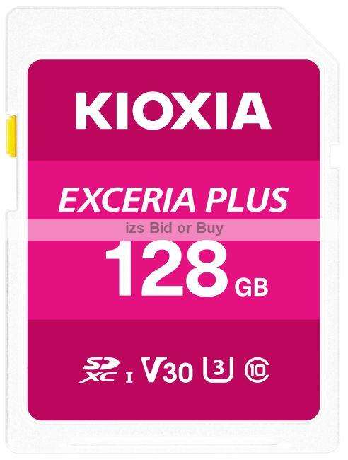 Kioxia Exceria Plus 128GB SDXC Memory Card UHS-I U3 Class 10 V30 4K
