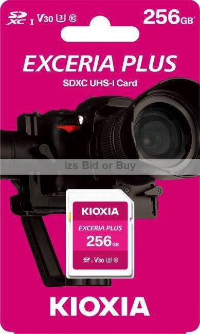 Kioxia Exceria Plus 256GB SDXC Memory Card UHS-I U3 Class 10 V30 4K
