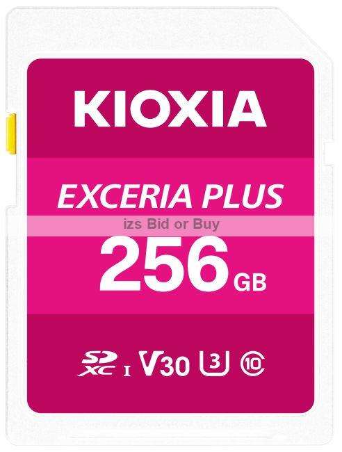 Kioxia Exceria Plus 256GB SDXC Memory Card UHS-I U3 Class 10 V30 4K