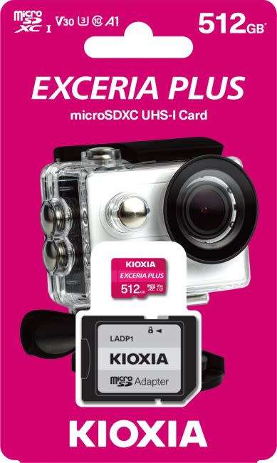Kioxia Exceria Plus 512GB microSDXC Memory Card UHS-I U3 Class 10 V30 4K