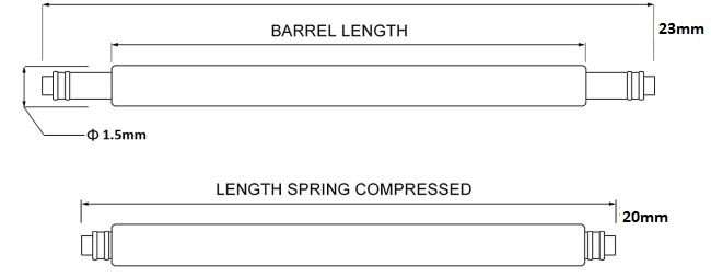 Spring Bar Stainless Steel 20mm For Watch Bands - 4 Pack