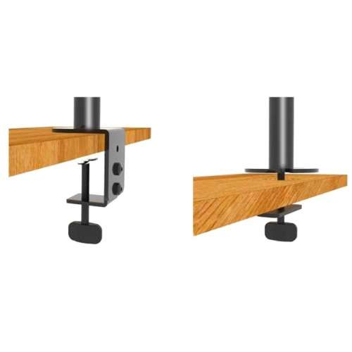 Ellies Double Arm Height Adjustable Monitor Mount 13` - 32` ***WOW***
