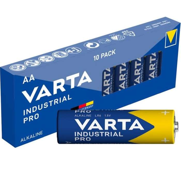 Varta Industrial Pro AA Batteries 10 Pack