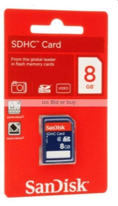 Sandisk 8GB SDHC Card ***NO RESERVE*** WOW