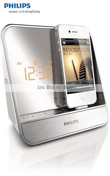 Philips Clock Radio for iPod/ iPhone. App Enhanced *WOW***