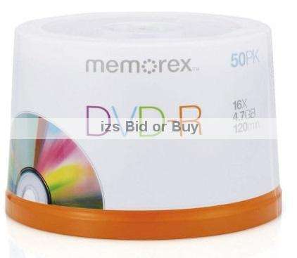 Memorex 50 Pack Blank DVD-R ***NO RESERVE***