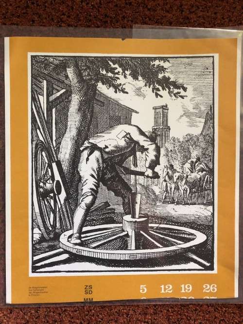 Old world tradesmen copies of lithographs (set of 6)