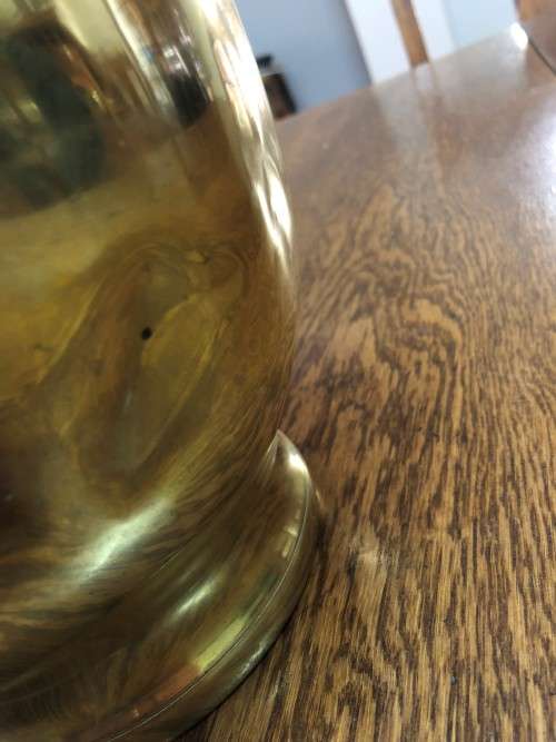 Solid brass planter