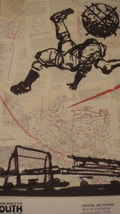 William Kentridge - Bicycle kick (Signed)  R20 000