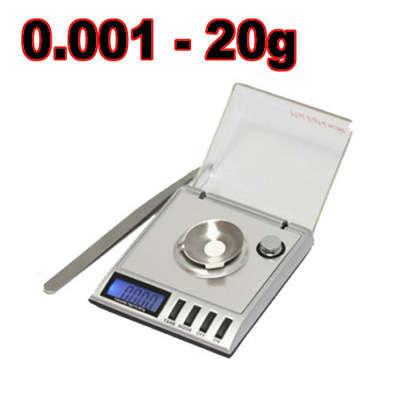DIAMOND GEM JEWELRY DIGITAL WEIGHING SCALE - 0.001 - 20g incl LEATHER POUCH "BRAND NEW"
