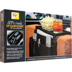 Arm Rest Organizer With Built In Snack Tray "Brand New"