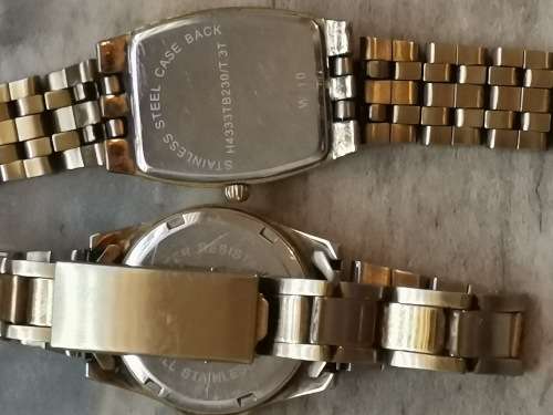 GOLD PLATED COMBO BIJOU AND TEMPO LADIES WATCHES - WORKING 100%