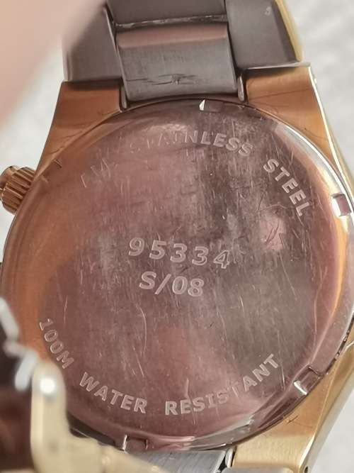 MENS GOLD PLATED TEMPO 100M CHRONOGRAPH WATCH IN EXCELLENT CONDITIONL