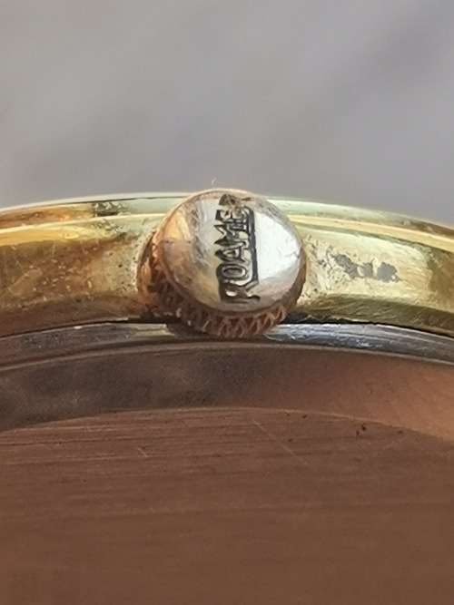 VINTAGE ROAMER MENS GOLD PLATED MECHANICAL WATCH IN EXCELLENT WORKING CONDITION - VALUED R6000
