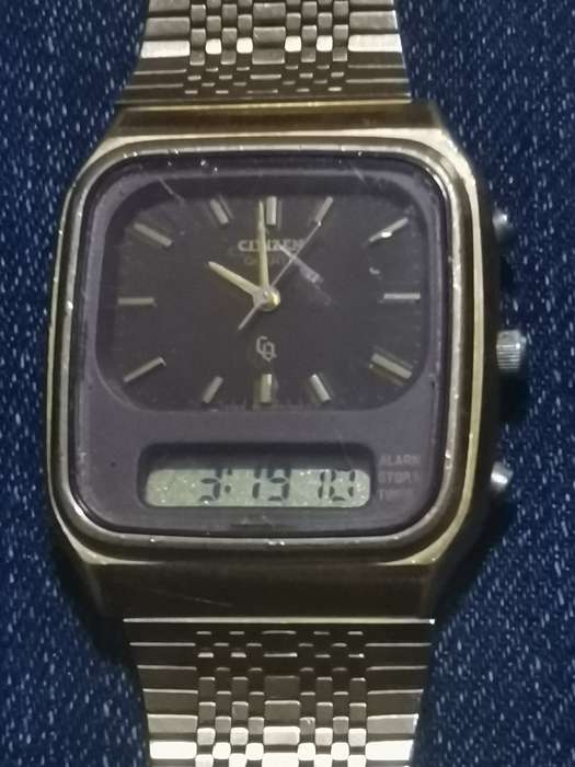 MENS CITIZEN CHRONOGRAPH ANALOG/DIGITAL WATCH IN EXCELLENT WORKING CONDITION