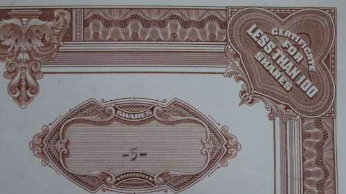 Erie Lackawanna Railroad Company, Stock Certificate, 1965, 5 Shares