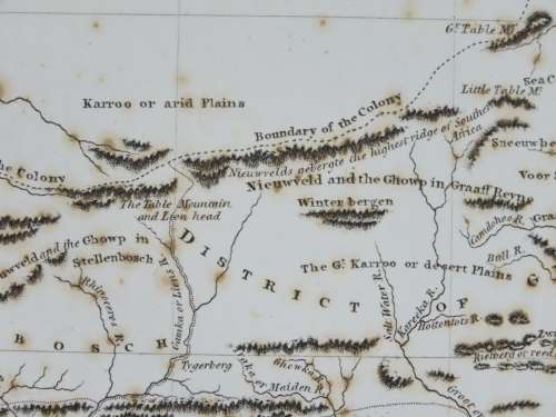 1801 Map of Cape of Good Hope Colony, Good Condition, Original Arrowsmith Map