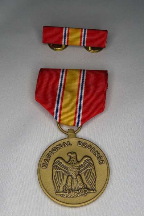 National Defense Service Medal, in original box with Ribbon and Bar, USA