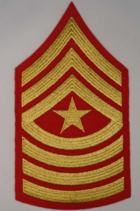 United States Marine Corps Sergeant Major Rank Insignia Patch E9