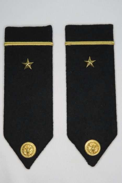 1 Pair United States Navy Ensign Insignia Shoulder Boards Rank Epaulettes O1 NROTC