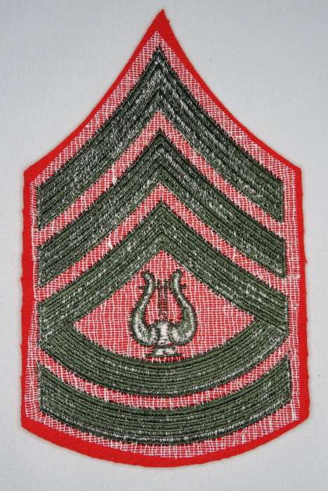 United States Marine Corps Gunnery Sergeant Rank Insignia Patch Band Musician