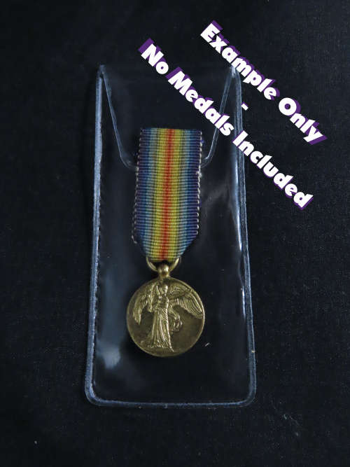 Clear Miniature Medal Storage Envelope , Pocket , Wallet or Sleeve