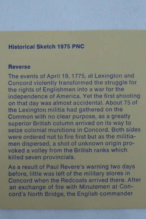 American Revolution Bicentennial First Day Cover 1975 with Paul Revere Medal
