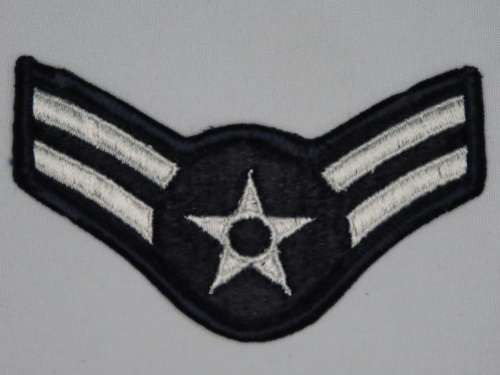 United States Air Force Airman First Class Rank Insignia Patch E3, A1C