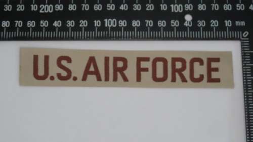 United States Air Force Patch Full Colour tape patch, desert brown ACU