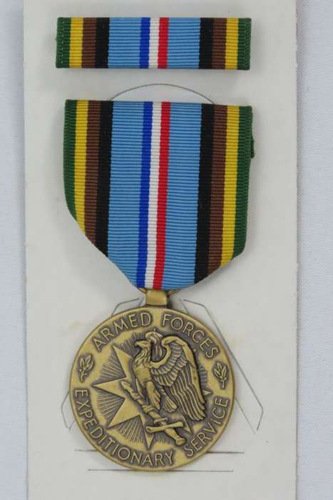 United States Armed Forces Expeditionary Medal, in original box with Ribbon and Bar, USA