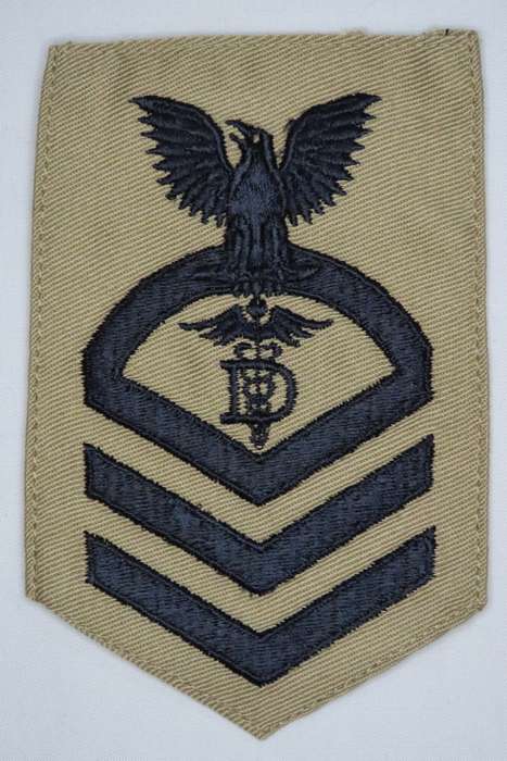 United States Navy Dental Corps Chief Petty Officer Rank Insignia Patch E7