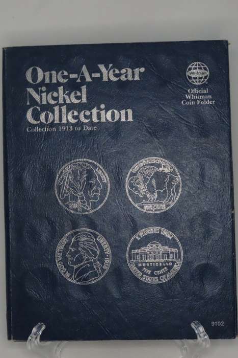 Collector`s Folder for American Nickel Collection 1913 to 1990 One A Year