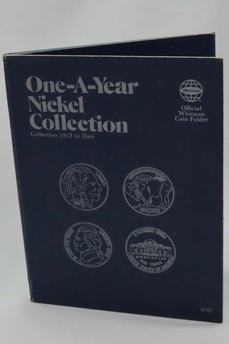 Collector`s Folder for American Nickel Collection 1913 to 1990 One A Year