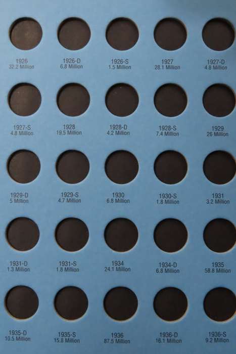 Collector`s Folder for Mercury Dime Collection 1916 to 1945