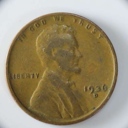 USA , 1936 D Lincoln Cent, Wheat Penny , Denver Mint