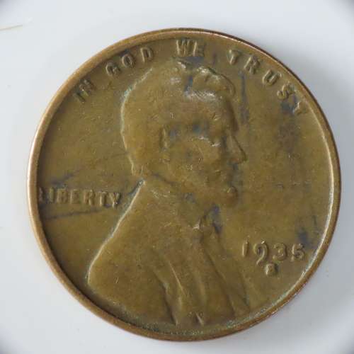 USA , 1935 S Lincoln Cent, Wheat Penny , San Francisco Mint