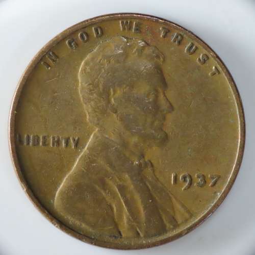 USA , 1937 Lincoln Cent, Wheat Penny , Philadelphia Mint