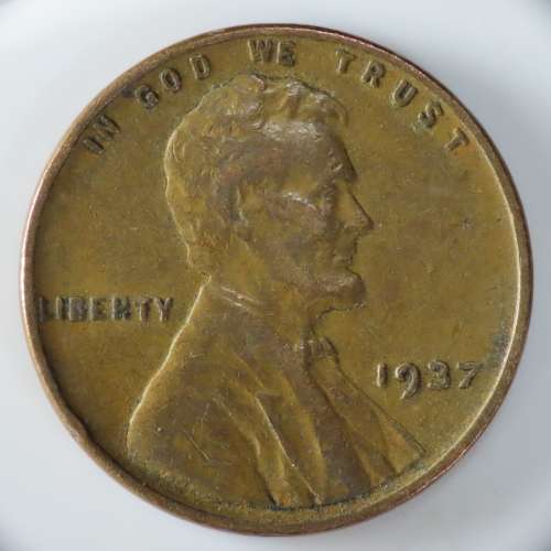 USA , 1937 Lincoln Cent, Wheat Penny , Philadelphia Mint