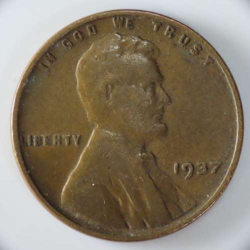 USA , 1937 Lincoln Cent, Wheat Penny , Philadelphia Mint