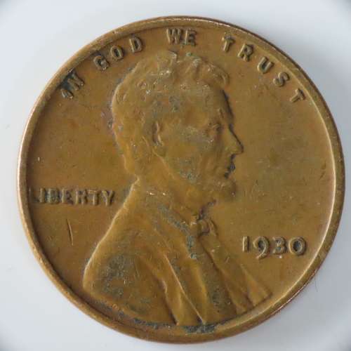 USA , 1930 Lincoln Cent, Wheat Penny , Philadelphia Mint