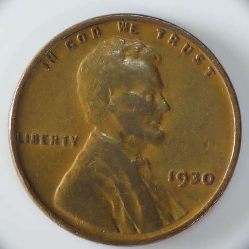 USA , 1930 Lincoln Cent, Wheat Penny , Philadelphia Mint