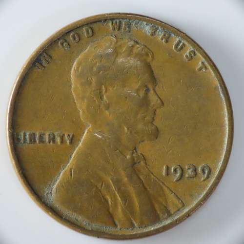 USA , 1939 Lincoln Cent, Wheat Penny , Philadelphia Mint