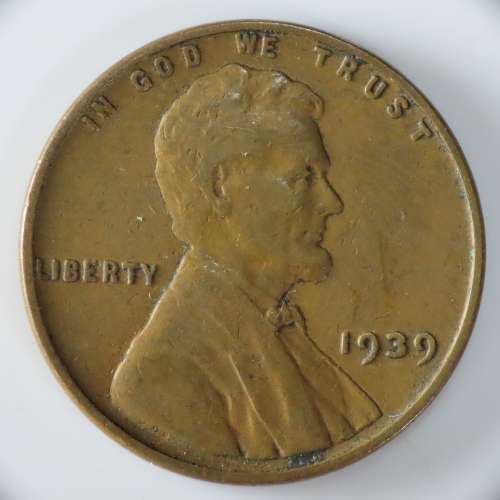 USA , 1939 Lincoln Cent, Wheat Penny , Philadelphia Mint
