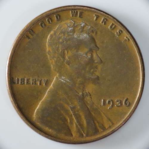 USA , 1936 Lincoln Cent, Wheat Penny , Philadelphia Mint