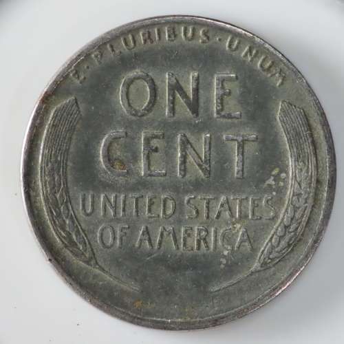 USA , 1943 S Steel Lincoln Cent, Wheat Penny , San Francisco Mint , WWII