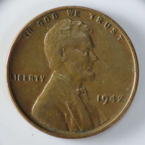 USA , 1942 Lincoln Cent, Wheat Penny , Philadelphia Mint