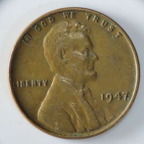 USA , 1947 Lincoln Cent, Wheat Penny , Philadelphia Mint