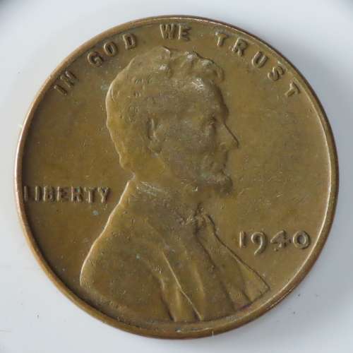 USA , 1940 Lincoln Cent, Wheat Penny , Philadelphia Mint