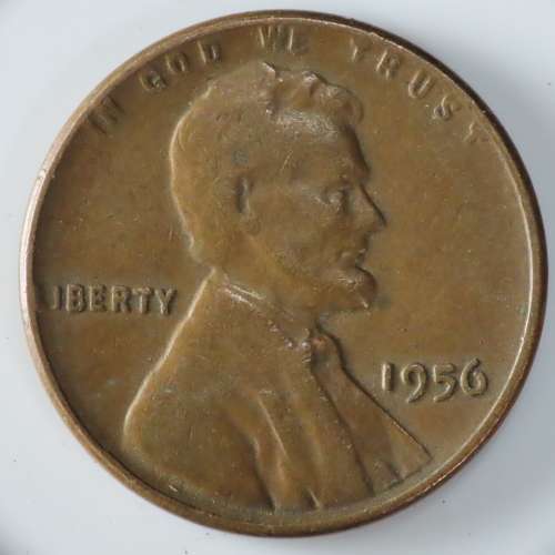 USA , 1956 Lincoln Cent, Wheat Penny , Philadelphia Mint